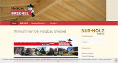 Desktop Screenshot of holzbau-breckel.de