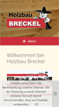 Mobile Screenshot of holzbau-breckel.de